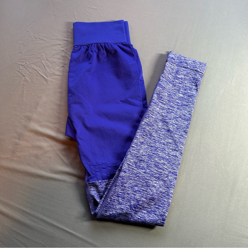 Gymshark Blue and Heathered Leggings